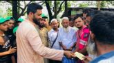 শান্তিগঞ্জের পাইকাপনে অগ্নিকাণ্ডে ক্ষতিগ্রস্ত  পরিবারের পাশে আব্দুল্লাহ ফাউন্ডেশন