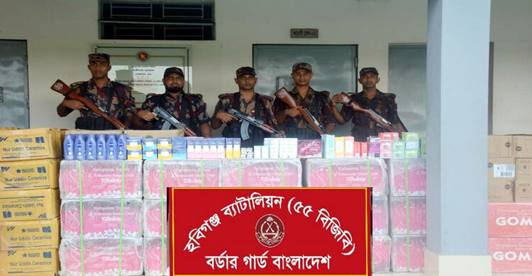 হবিগঞ্জে ৩ কোটি টাকার ভারতীয় পণ্য জব্দ