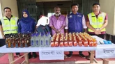 কোম্পানীগঞ্জে  বিপুল পরিমাণ ইয়াবা ও বিদেশি মদসহ গ্রেপ্তার ২